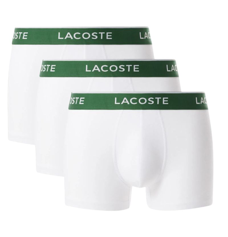 Lacoste Cotton Stretch Jersey 3P - white/whte/white