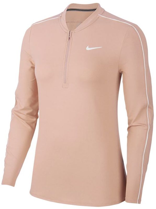 Nike Womens Coral Nike Half Zip NIKE Dri Fit Running Shirt Women S