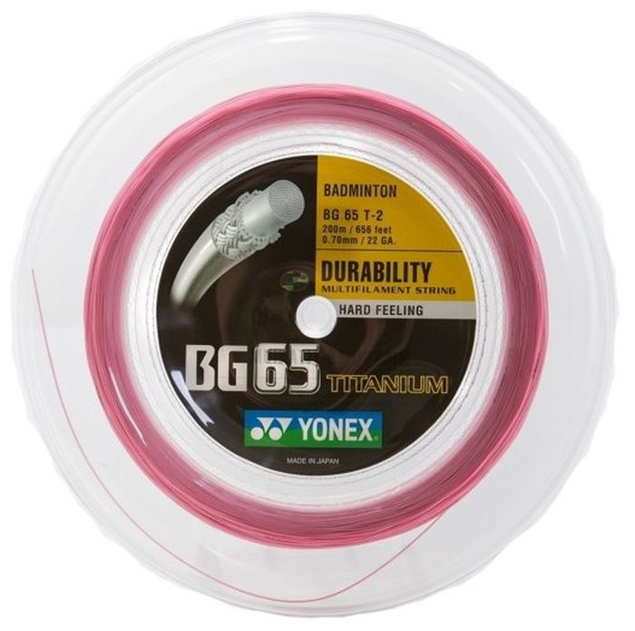 Yonex BG 65 Titanium (200 m) - pink