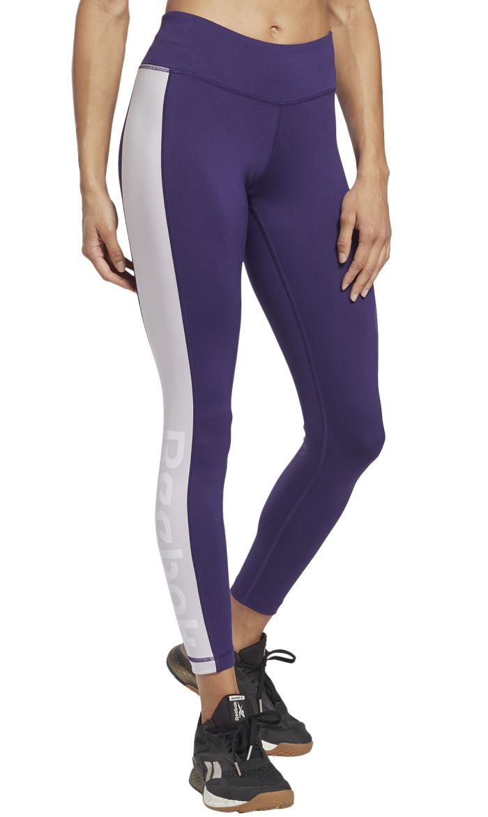 Reebok Training Essentials Linear Logo Poly Legging W - dark orchid