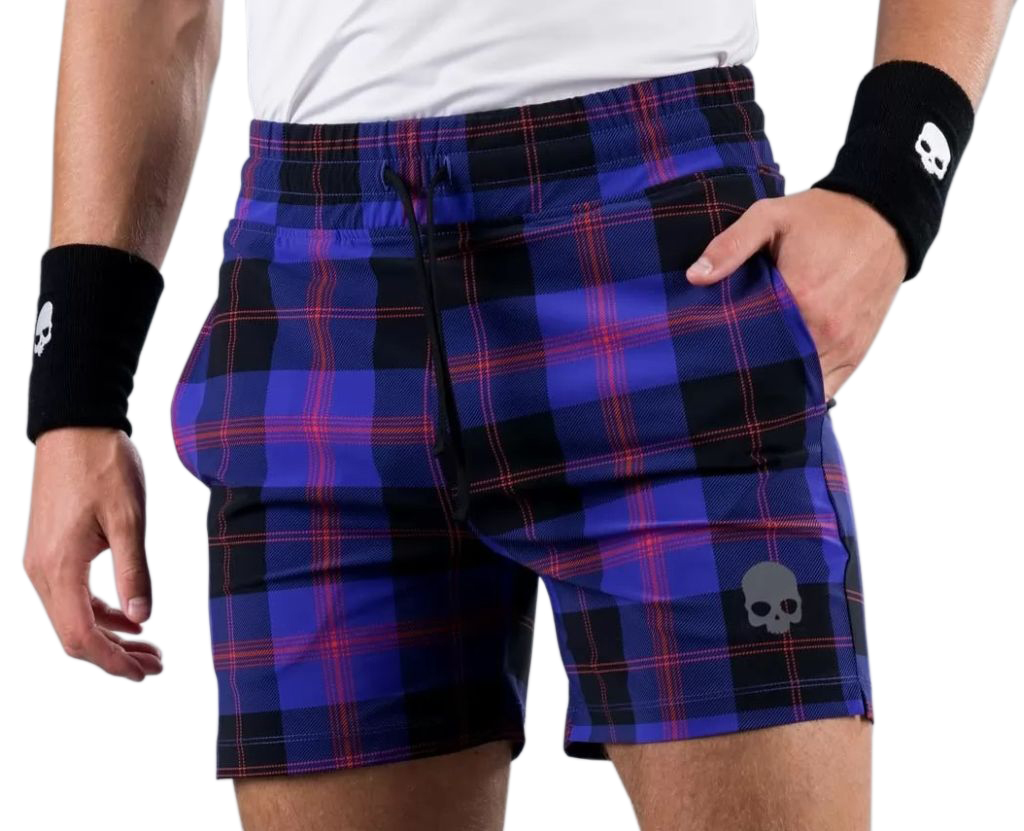 Hydrogen Tartan Shorts - purple/black Hydrogen Tartan Shorts - purple/black