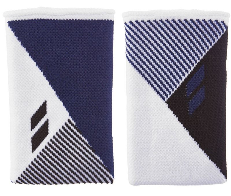 Babolat Reversible Jumbo Wristband - white/estate blue Babolat Reversible Jumbo Wristband - white/estate blue