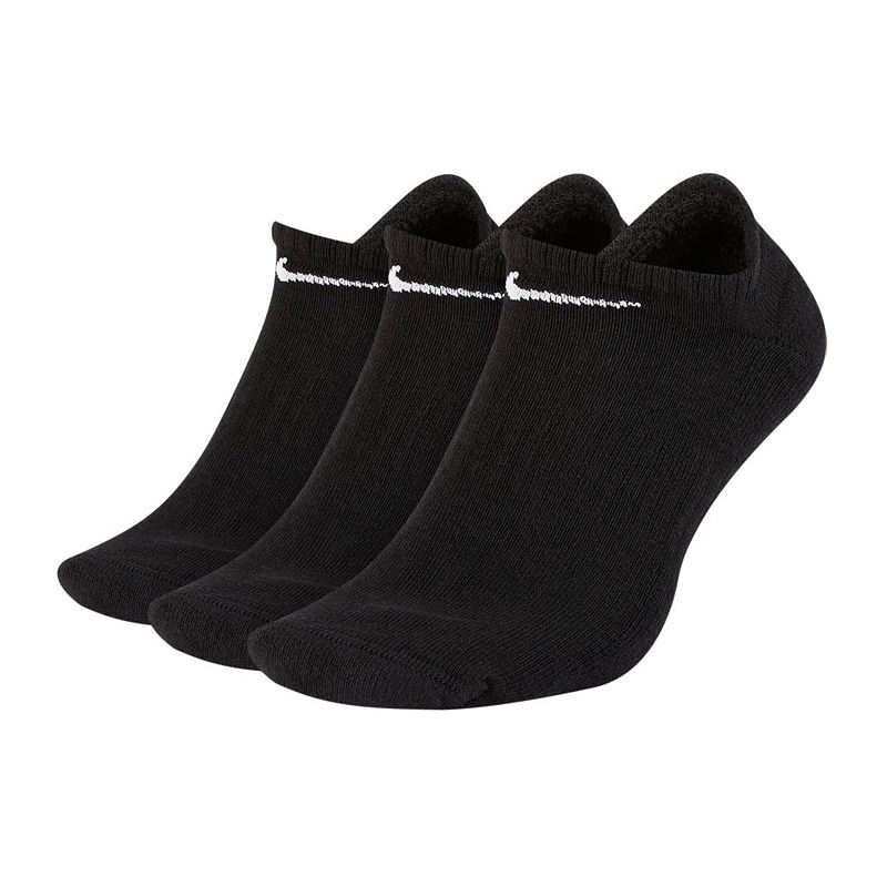 Nike Everyday Cotton Cushioned No Show - 3 pary/black/white