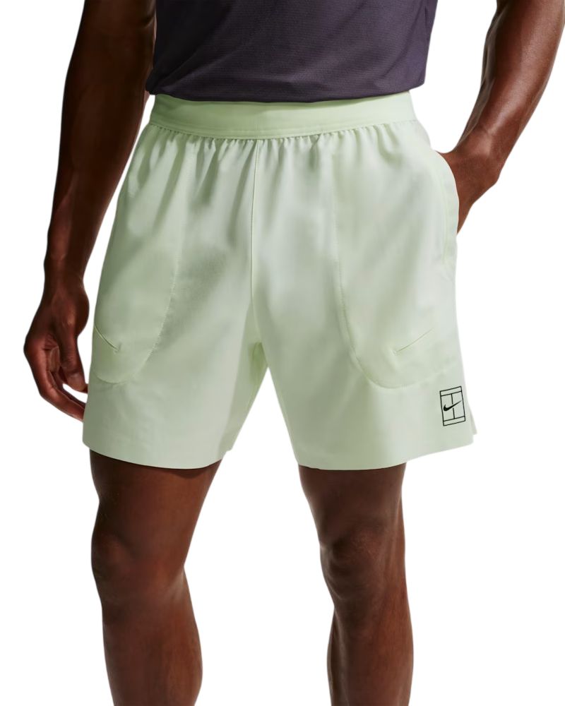 Nike Court Advantage Dri-Fit 6in Tennis - volt tint/black 