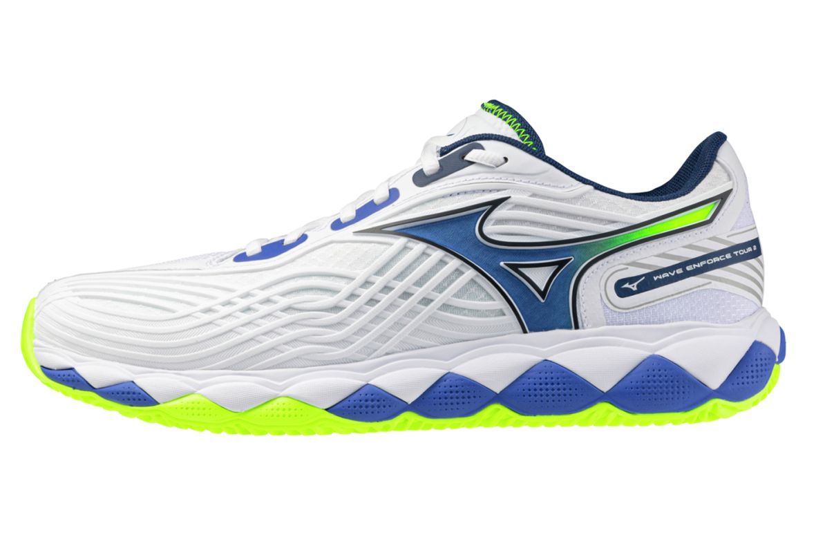 Mizuno Wave Enforce Tour 2 CC - white/dazzling blue/light yellow