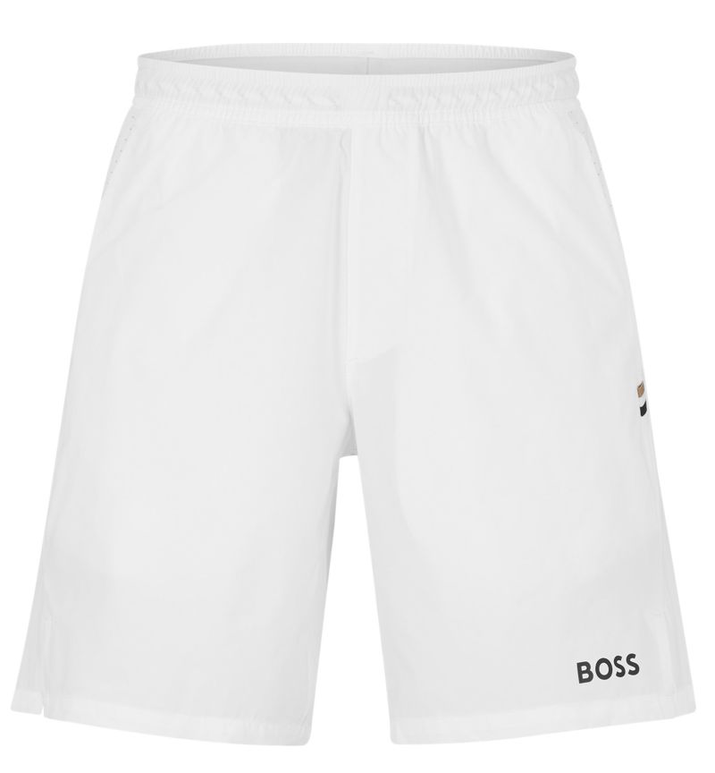BOSS x Matteo Berrettini Functional Stretch Fabric Shorts With Logo Detailing And Mesh Details BOSS x Matteo Berrettini Functional Stretch Fabric Shorts With Logo Detailing And Mesh Details