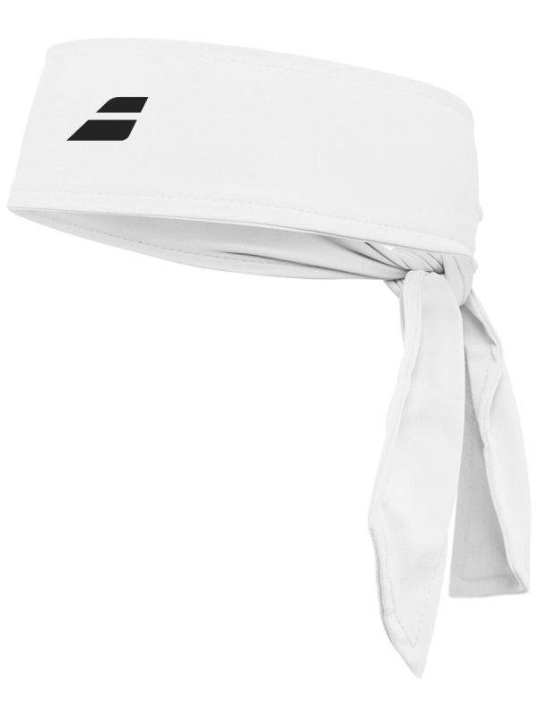 Babolat Tie Headband - white/white
