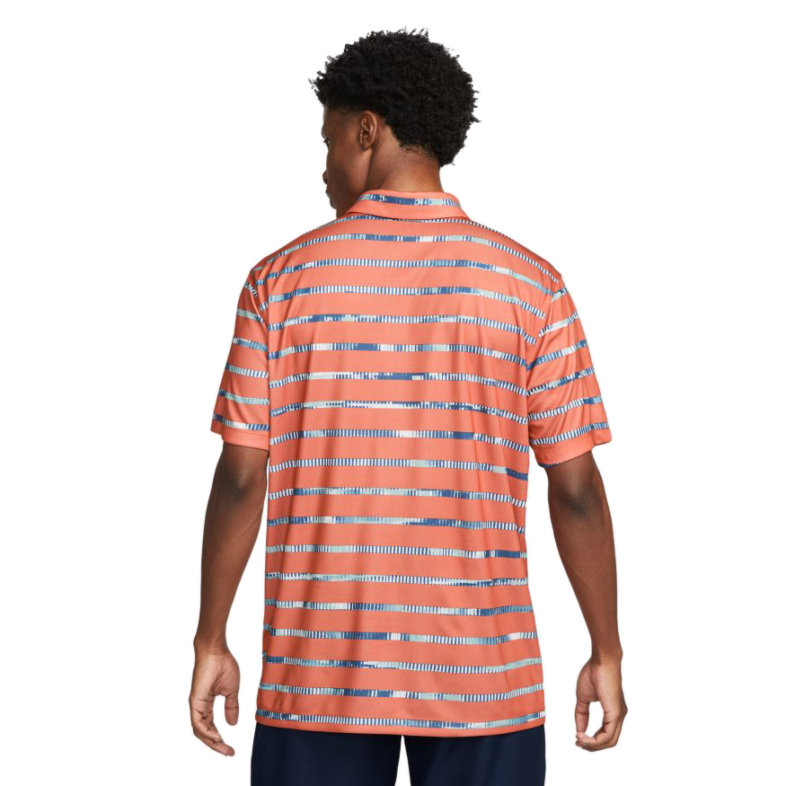 Nike Dri-Fit Graphic Polo M - madder root/white