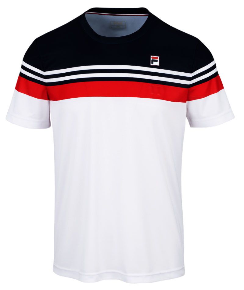 Fila T-Shirt Malte - white/fila red/navy Fila T-Shirt Malte - white/fila red/navy