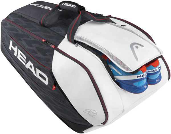 head-djokovic-12r-monstercombi-black-white-3 Head Djokovic 12R Monstercombi - black/white