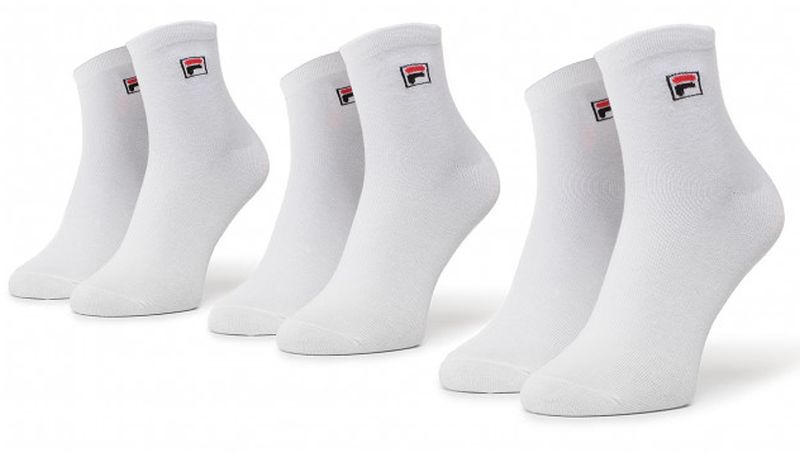 Fila Quarter Plain Socks F9303 - 3 pary/white