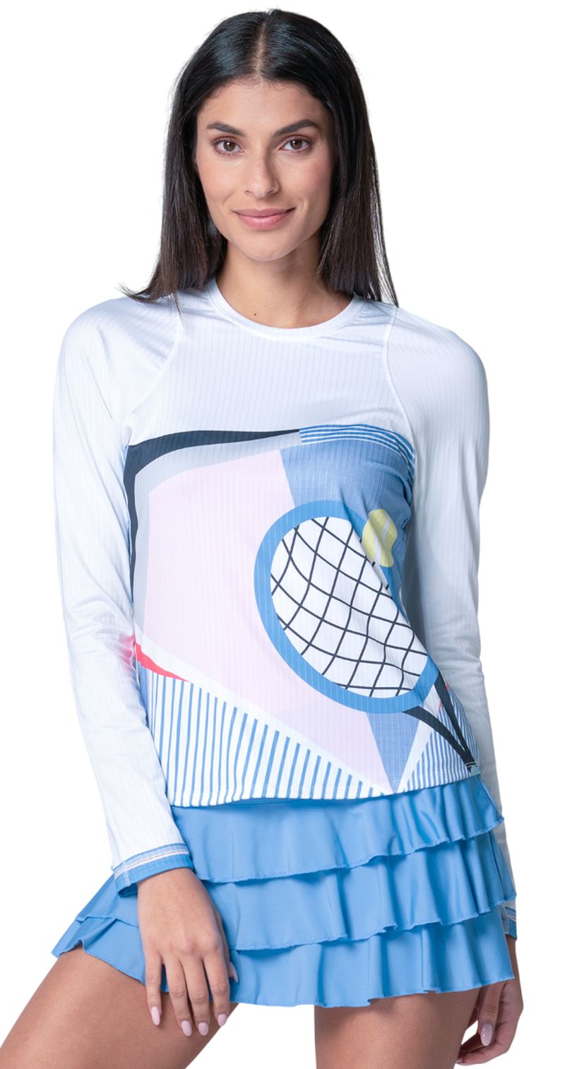 Lucky in Love Linen Intuition Long Sleeve Shirt - white 