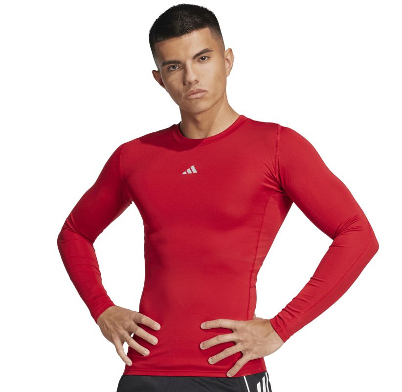 Adidas Techfit Aeroready Long Sleeve - red