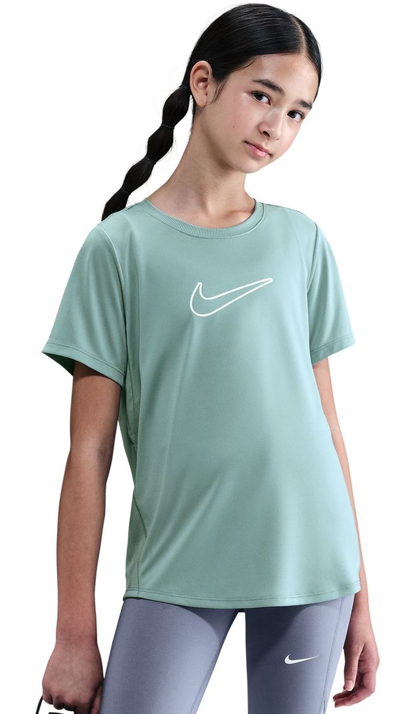 Nike Kids One Fitted Dri-Fit Short Sleeve - cannon /white 