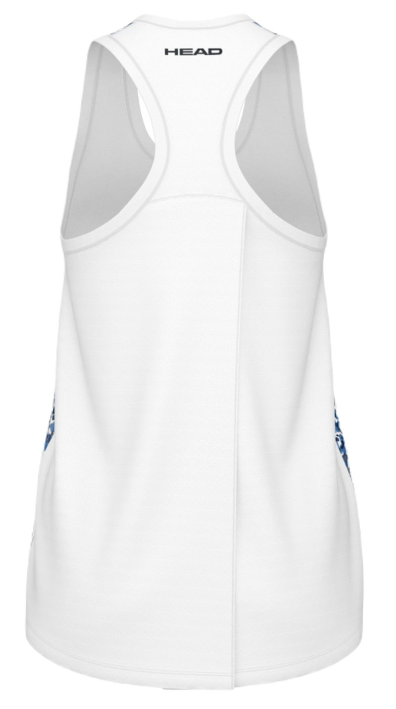462363 Head Girls Vision Agility Tank - print vision/royal blue