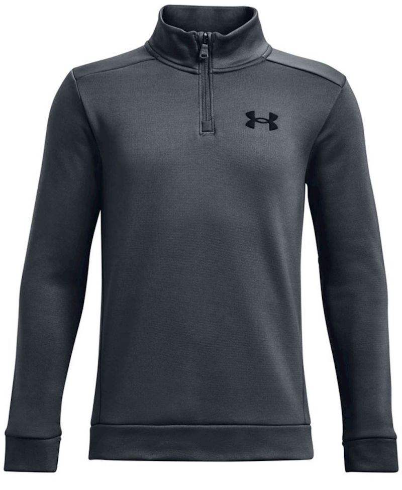 1373559-012 Under Armour Boys' Armour Fleece 1/4 Zip - gray/black