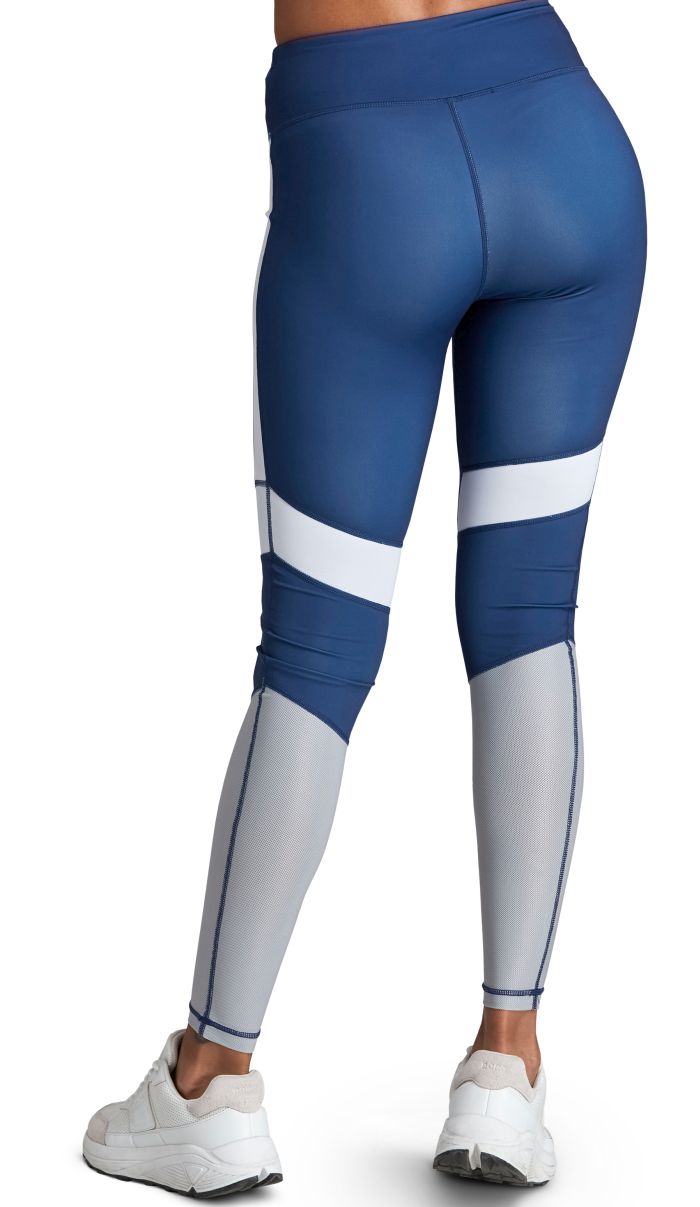 Björn Borg High Waist Block Tights W - blue depths