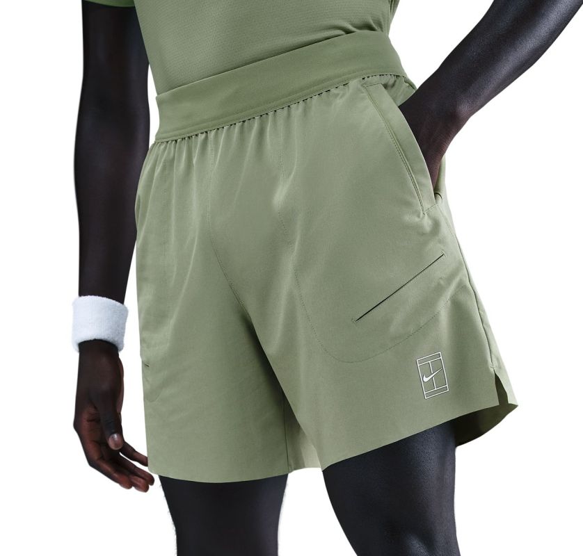 Nike Court Advantage Dri-Fit 6in - oil green/white Nike Court Advantage Dri-Fit 6in - oil green/white