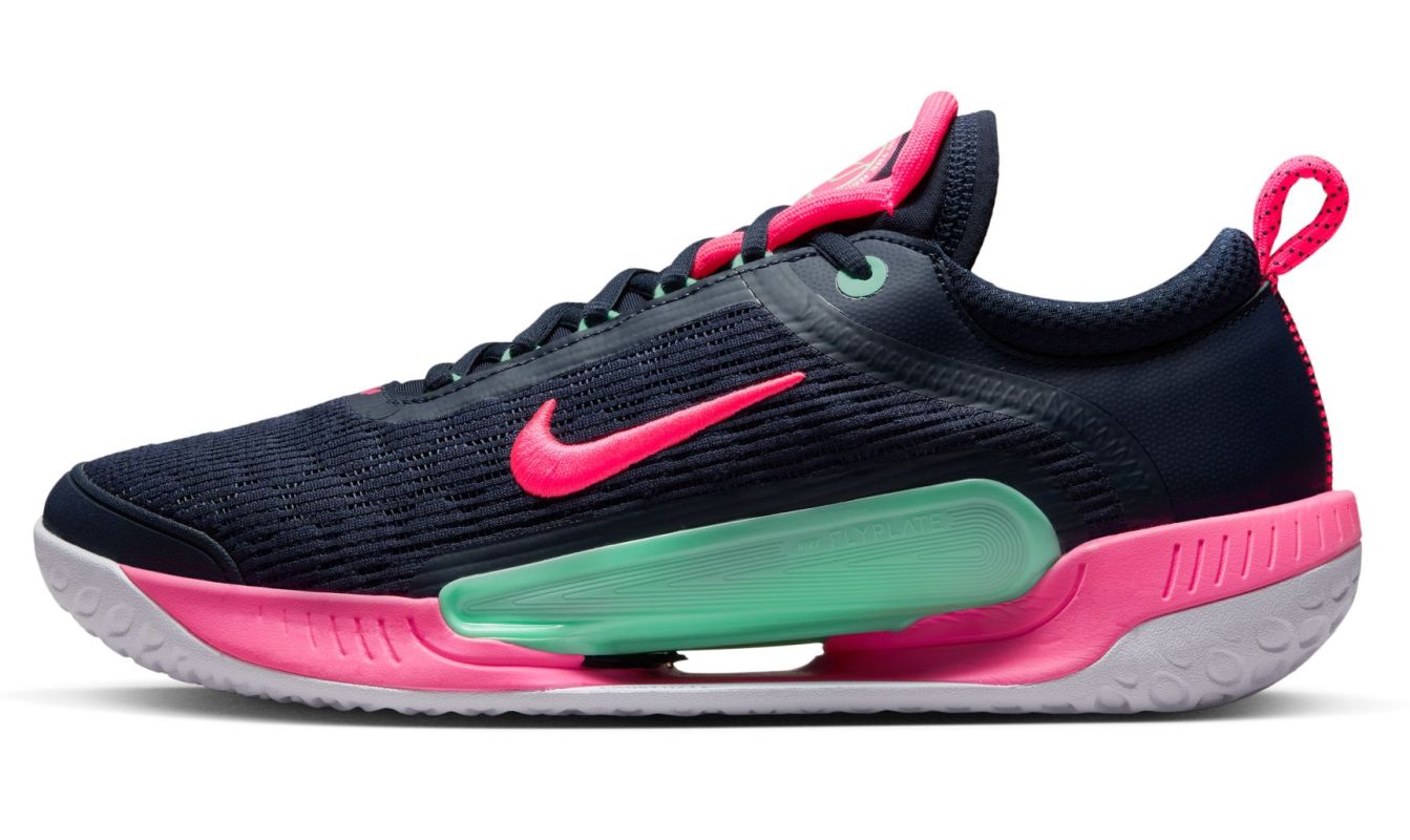 Nike Zoom Court NXT - obsidian/green glow/white/hyper pink