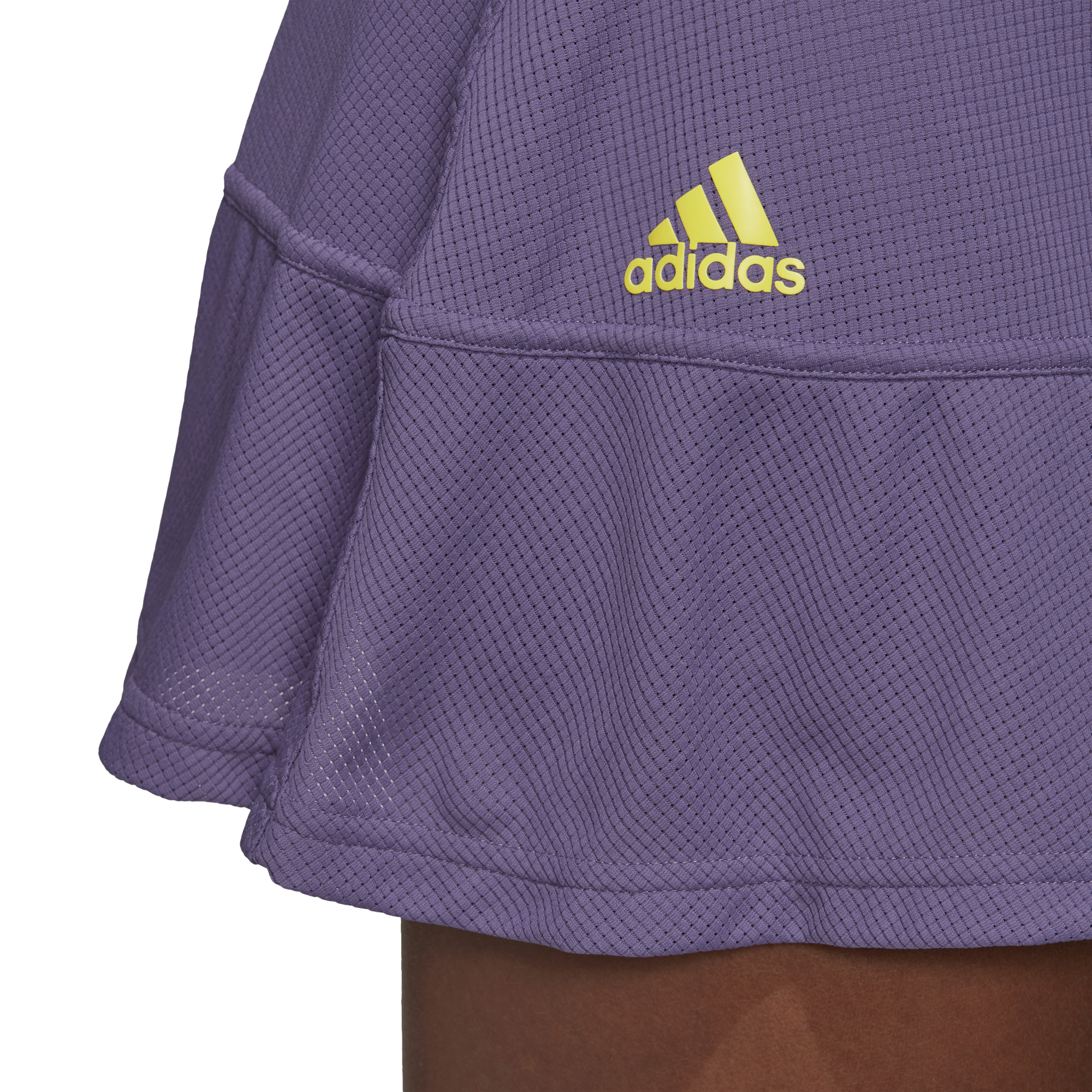 Adidas Match Skirt Heat Ready - tech purple/shock yellow