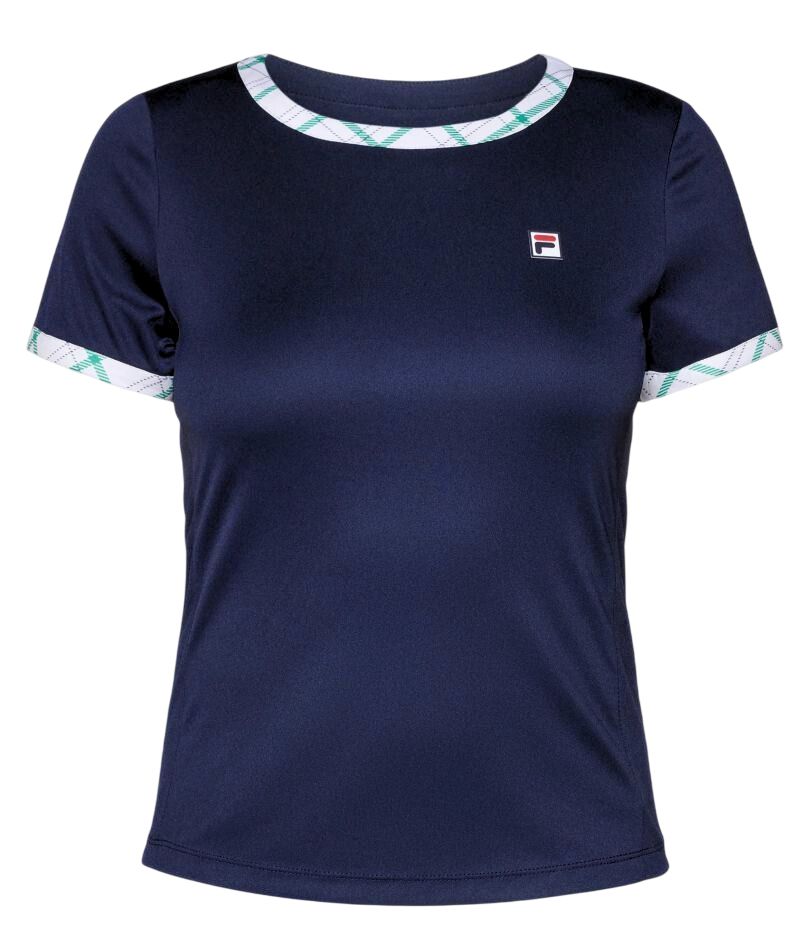 Fila Yamila Tennis - navy/court green check