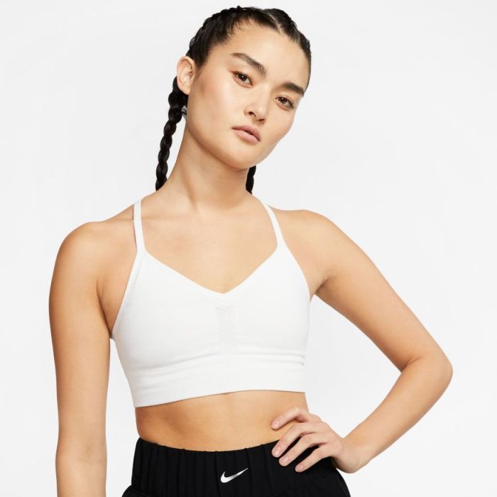 Nike Indy Seamless Bra - summit white/platinum tint