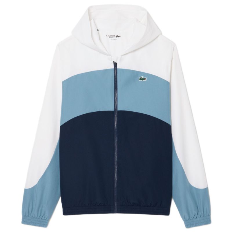 Męska kurtka Lacoste Sport Colour-Block Track - navy blue/blue/white
