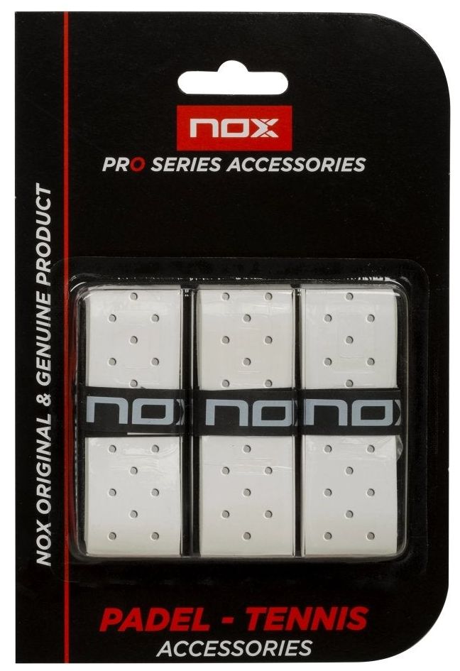 NOX Overgrip Pro Perforated 3P - white
