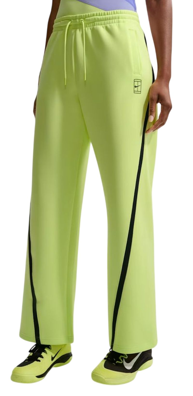 Nike Advantage Dri-FIT Mid-Rise Tennis - light lemon twist/black 