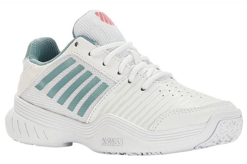 K-Swiss Court Express Omni - white/nile blue/desert flower
