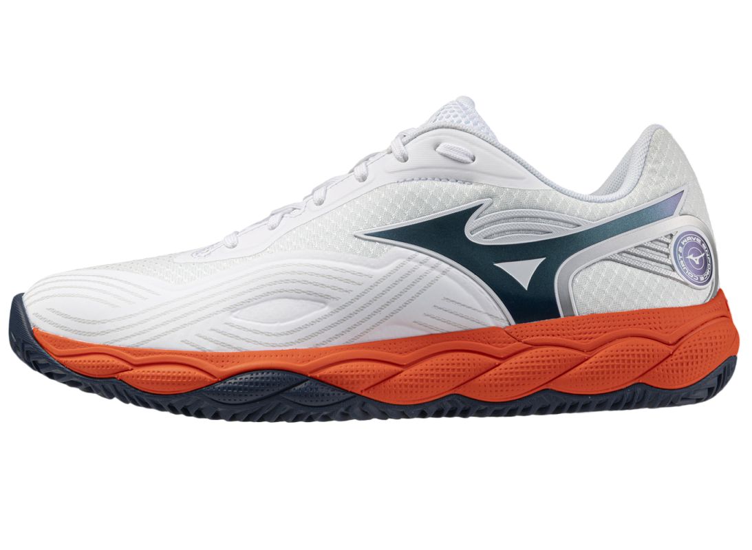 Męskie buty do padla Mizuno Wave Enforce Court 2 CC - white/insignia blue/orange