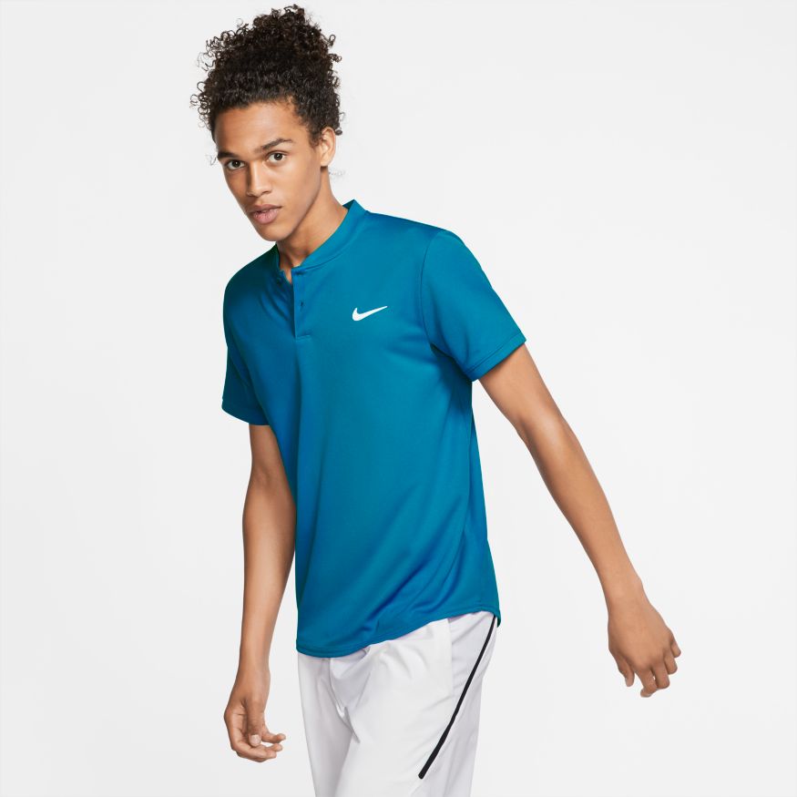 nike-court-dry-blade-polo-neo-turq-white-3 Nike Court Dry Blade Polo - neo turq/white
