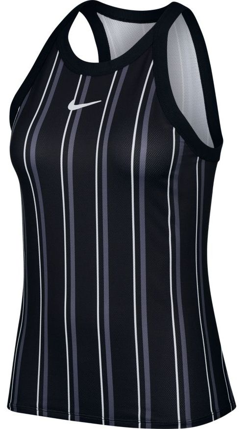 Nike Court W Printed Dry Tank - black/white Nike Court W Printed Dry Tank - black/white