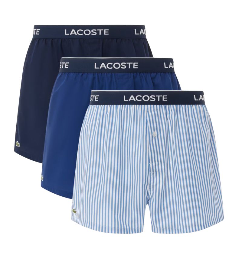 Lacoste Cotton Poplin 3P - blue navy/blue