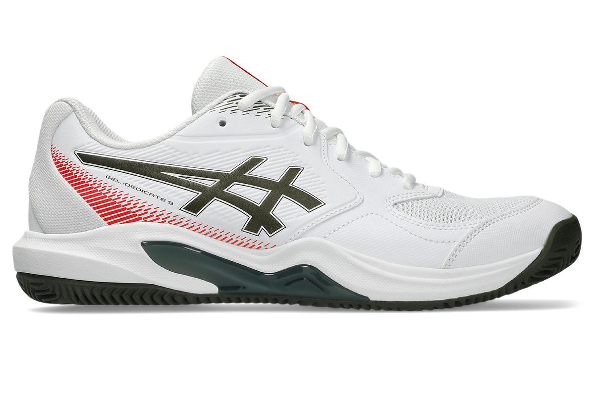 Asics Gel-Dedicate 9 Clay - white/vintage khaki Asics Gel-Dedicate 9 Clay - white/vintage khaki