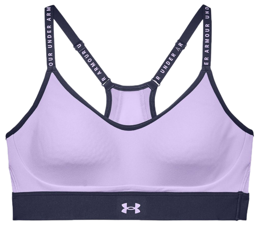 Under Armour Infinity Low Covered Sports Bra - purple tint/midnight navy