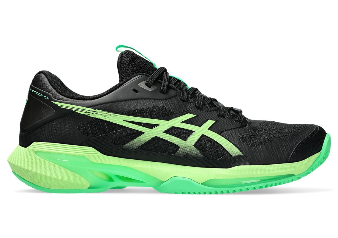 Męskie buty tenisowe Asics Solution Speed FF 4 Clay - black/illuminate green
