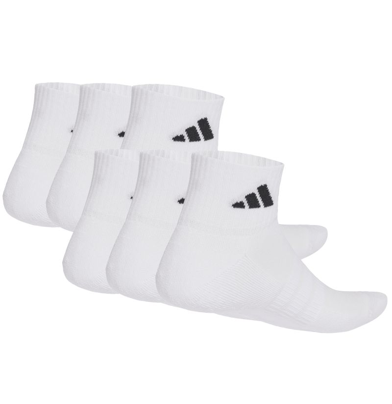 Adidas Cushioned Essentials Ankle 6P - white/white/black Adidas Cushioned Essentials Ankle 6P - white/white/black