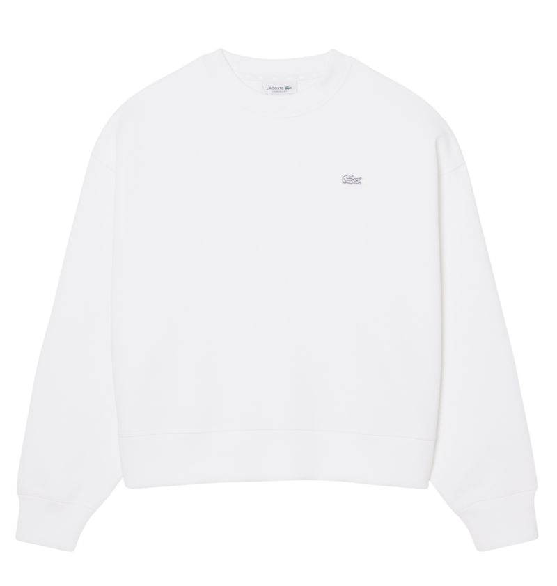 Lacoste Oversized Double Face Jersey - white