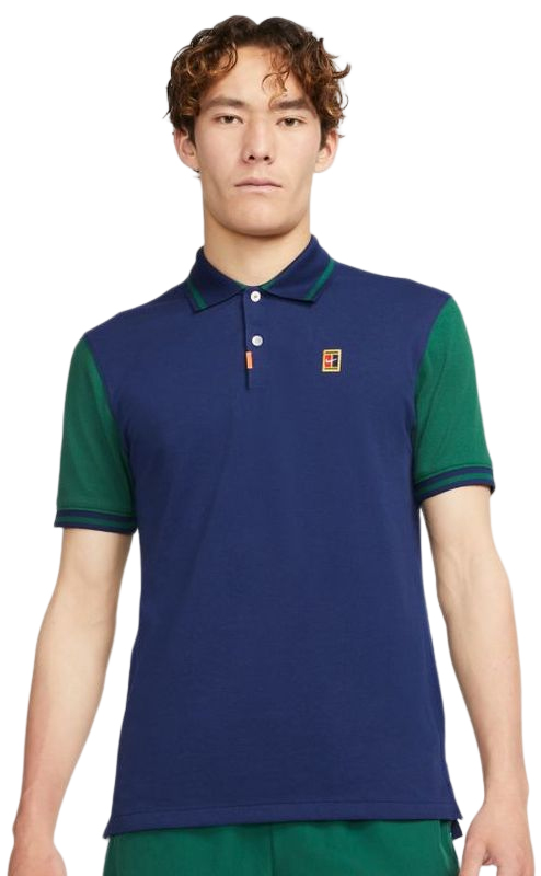 Nike Polo Dri-Fit Heritage Slim2 M - binary blue/gorge green Nike Polo Dri-Fit Heritage Slim2 M - binary blue/gorge green