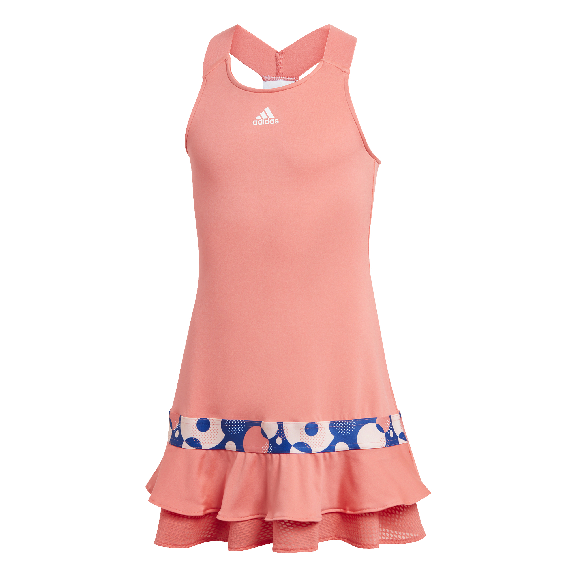 Adidas G Frill Dress - semi flash red