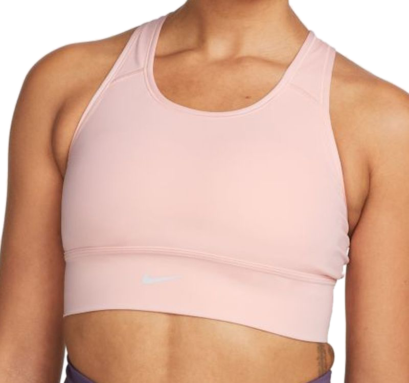 Nike Dri-Fit Swoosh Long Line Bra W - atmosphere/atmosphere/atmosphere/white