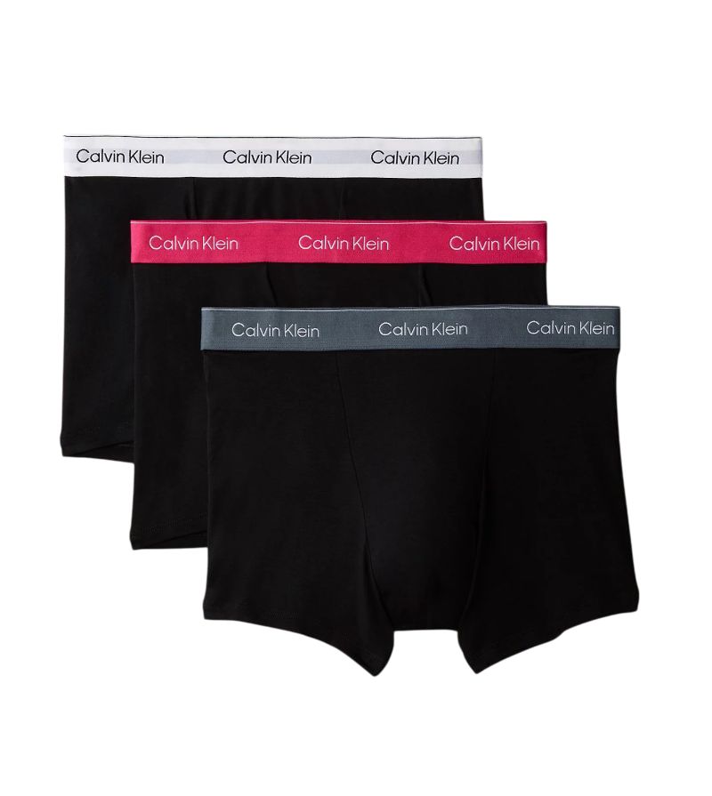 Calvin Klein Relaxed Fit Icon 3P - black/white/pink