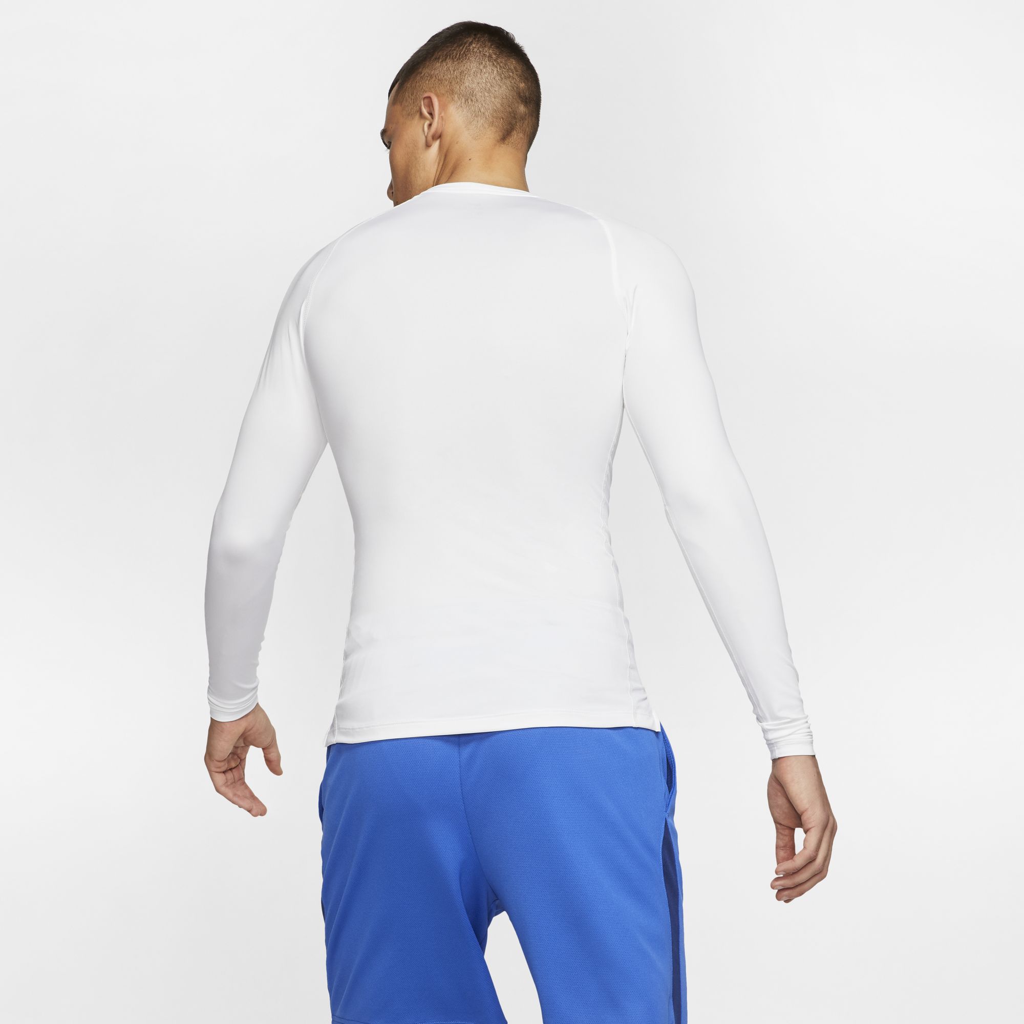 nike-pro-top-ls-tight-white-black-4 Nike Pro Top LS Tight - white/black