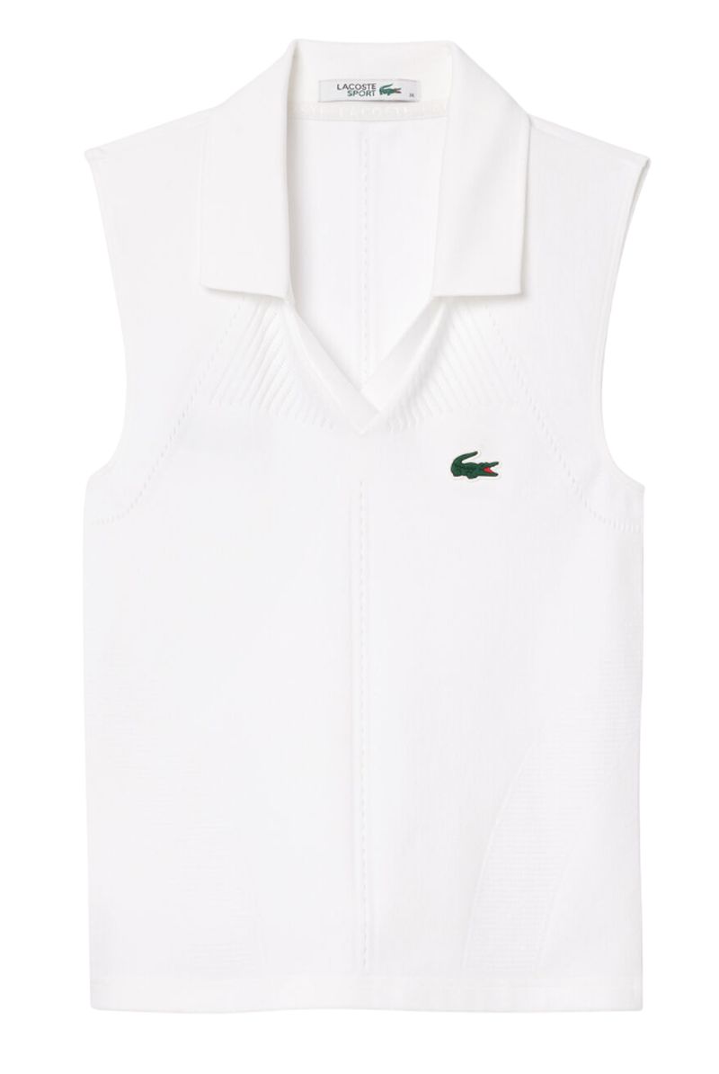 Lacoste Women's Sleeveless Stretch Knit Tennis Lacoste Women's Sleeveless Stretch Knit Tennis