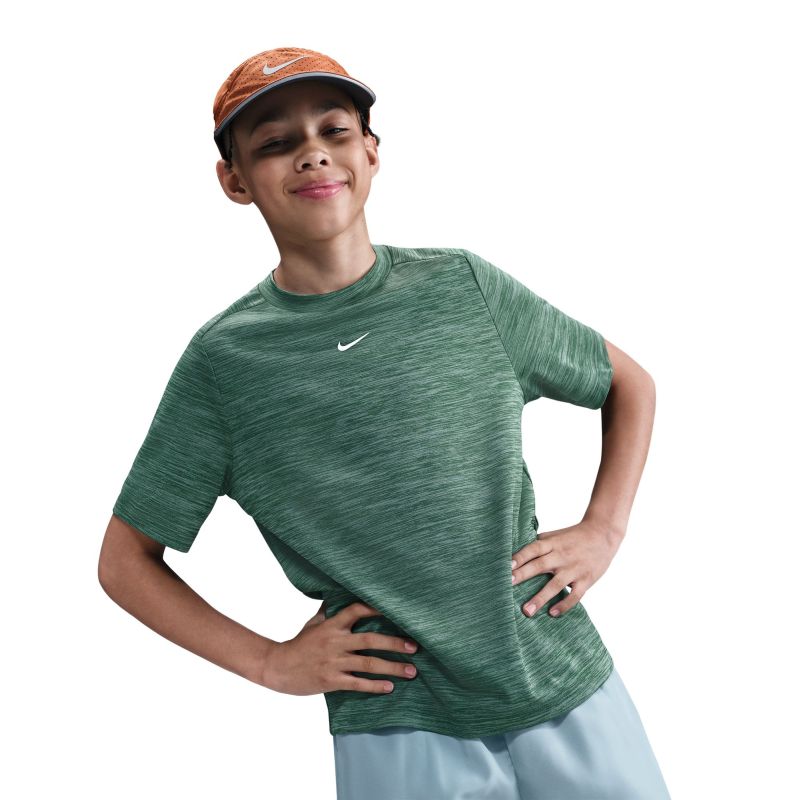 Nike Boys Multi Dri-FIT Short-Sleeve - fir/clay green/white