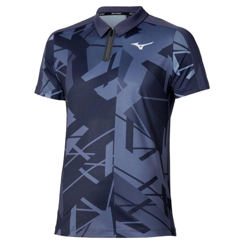 Męskie polo tenisowe Mizuno Daybreakers Shadow - odyssey grey