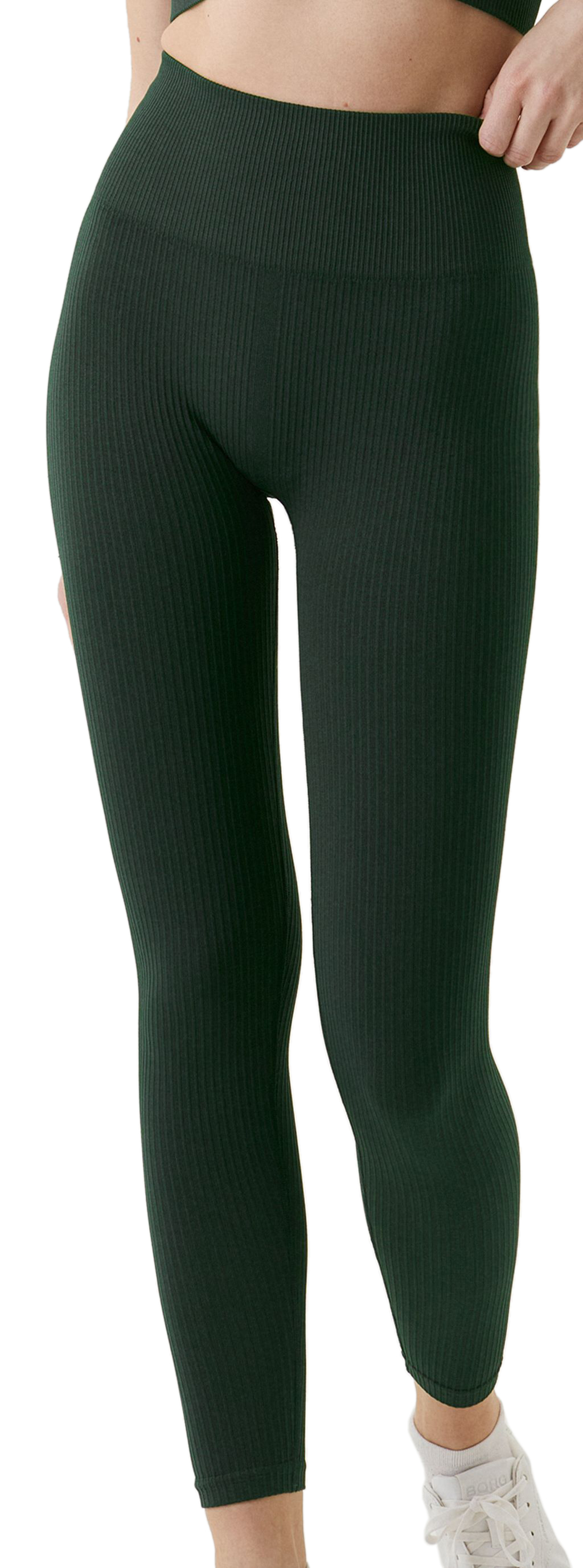 10000173_GN018_1zo2gWrGzwcjda Björn Borg Sthlm Seamless Rib Tights - deep forest green