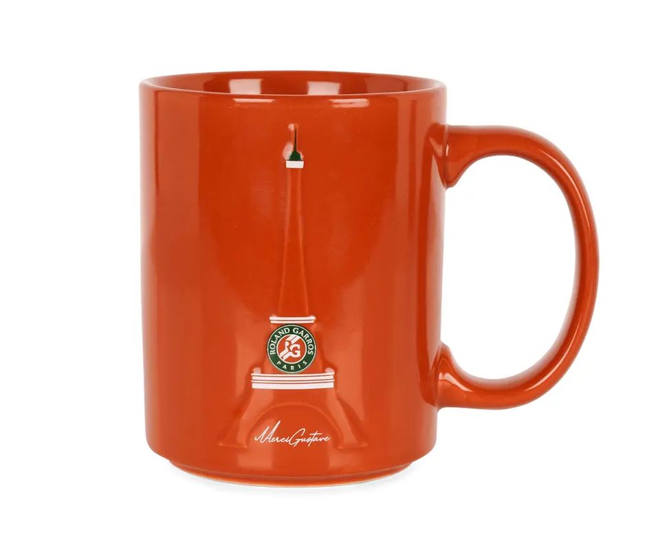 Roland Garros Logo Monochrome Mug - clay