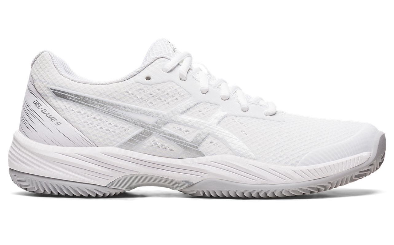 Asics Gel-Game 9 Clay/OC - white/pure silver